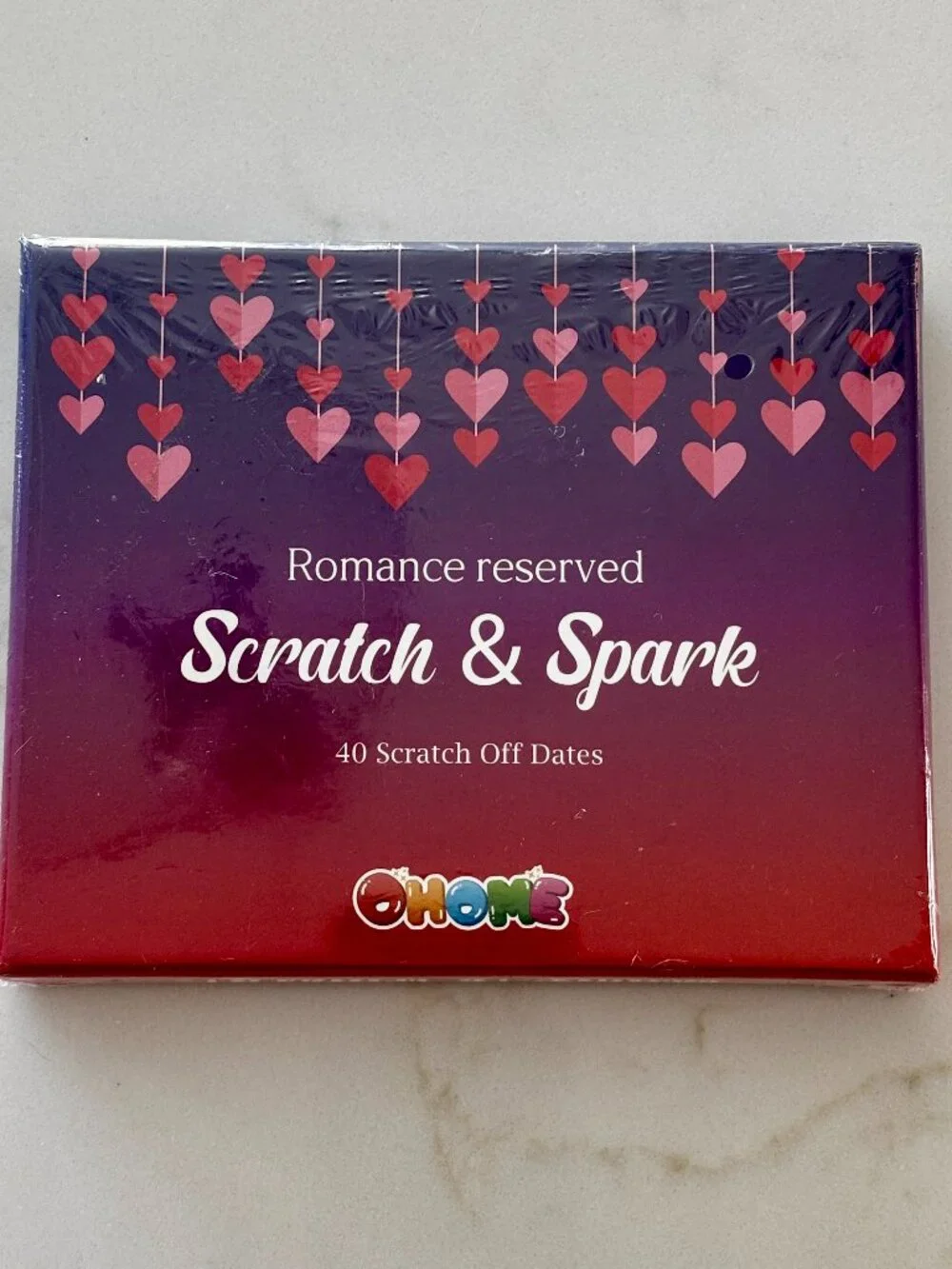 Romance Reserved Scratch & Spark Date Night Cards 40 Scratch Off Dates Gift Set